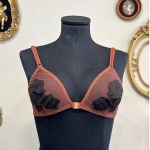 Vintage Formfit Rogers for Saks Fifth Avenue Mesh & Lace Bra